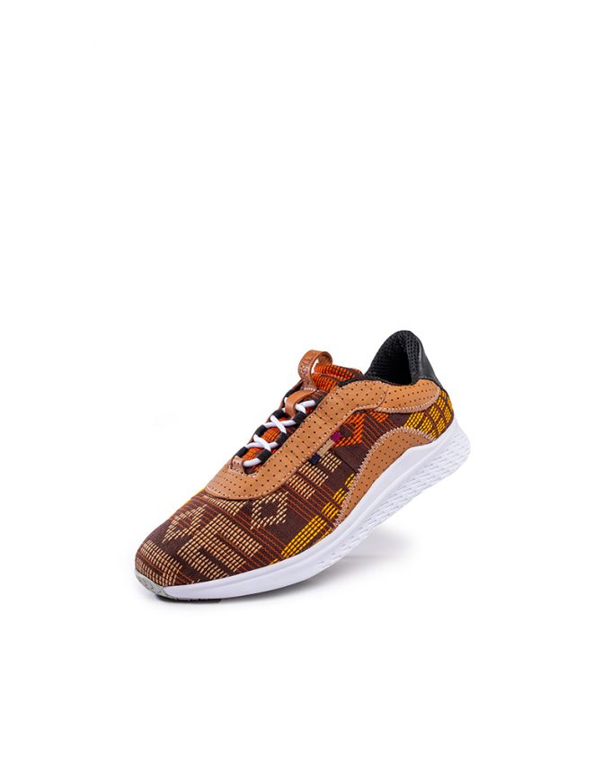 Ethnik Africa Tesfa Earth (Brown) lace up Sneakers