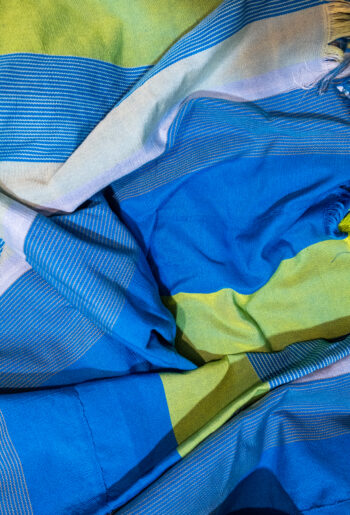 Ethnik Afrika Mahe Handwoven Asooke Throw Blanket